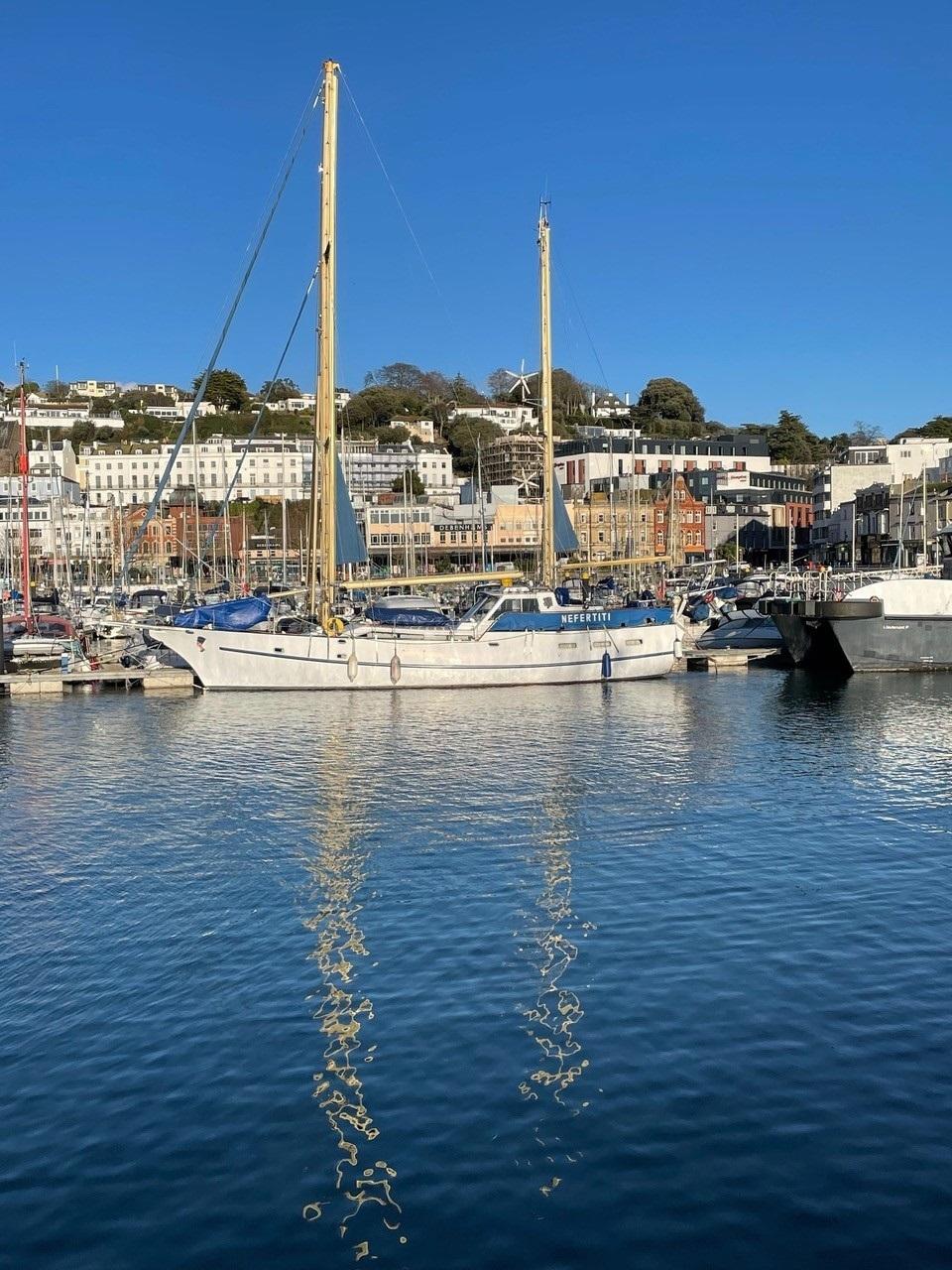 Neferttiti docked in the inner harbour. Credit: Stephen Coombes