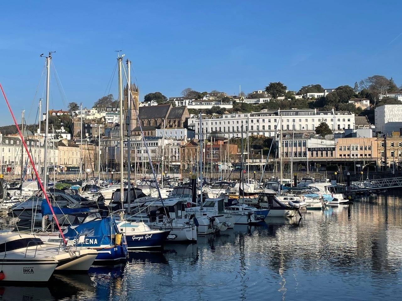Picture special Blue skies over Torquay harbour Torbay Today