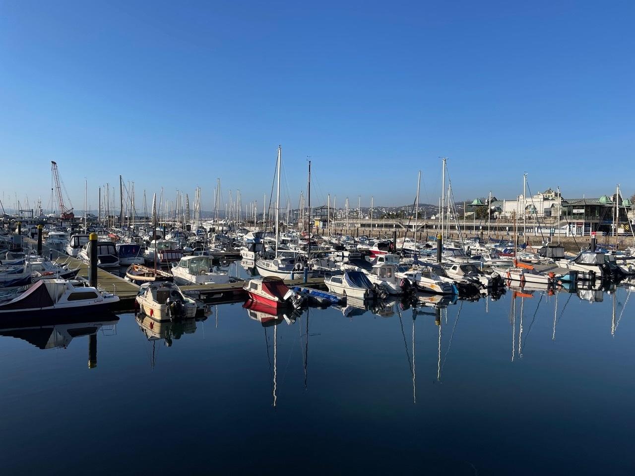 February sunshine on Torquay seafront. Credit: Stephen Coombes