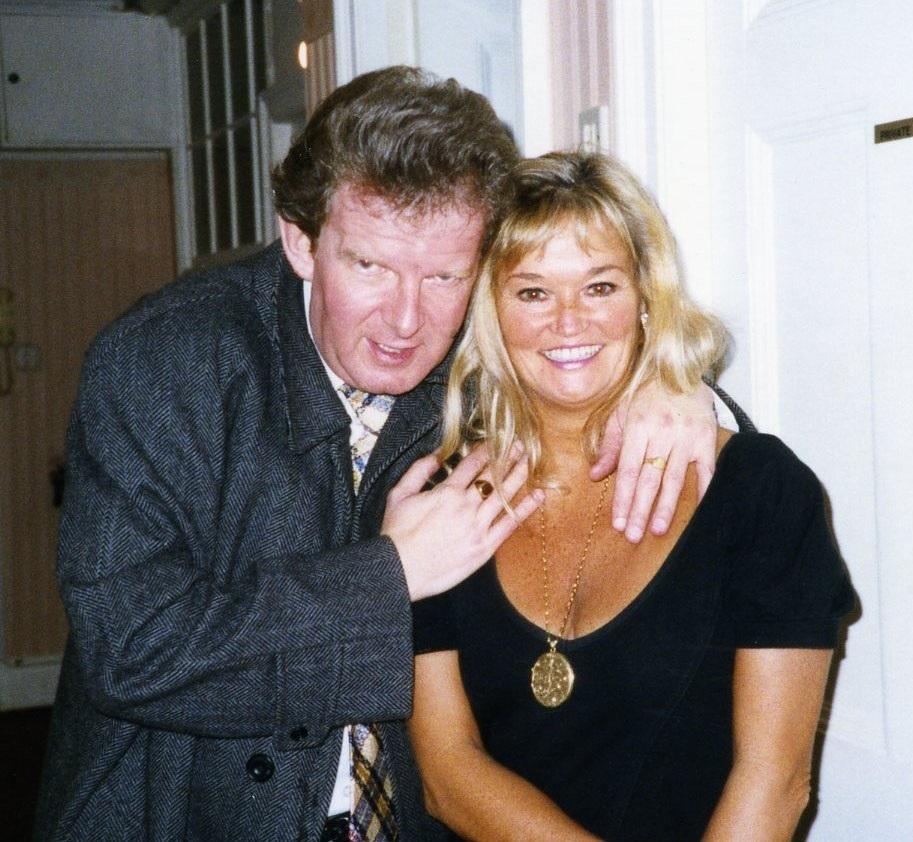With the brilliant John Motson