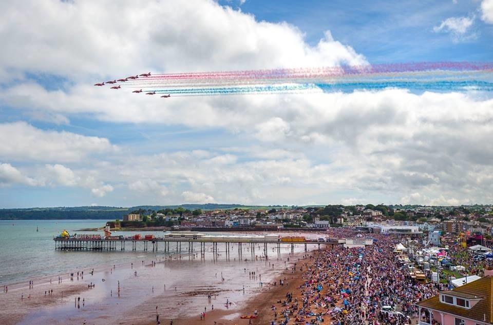 The Red Arrows at Torbay Airshow Credit Torbay Council/Paul Box Photography