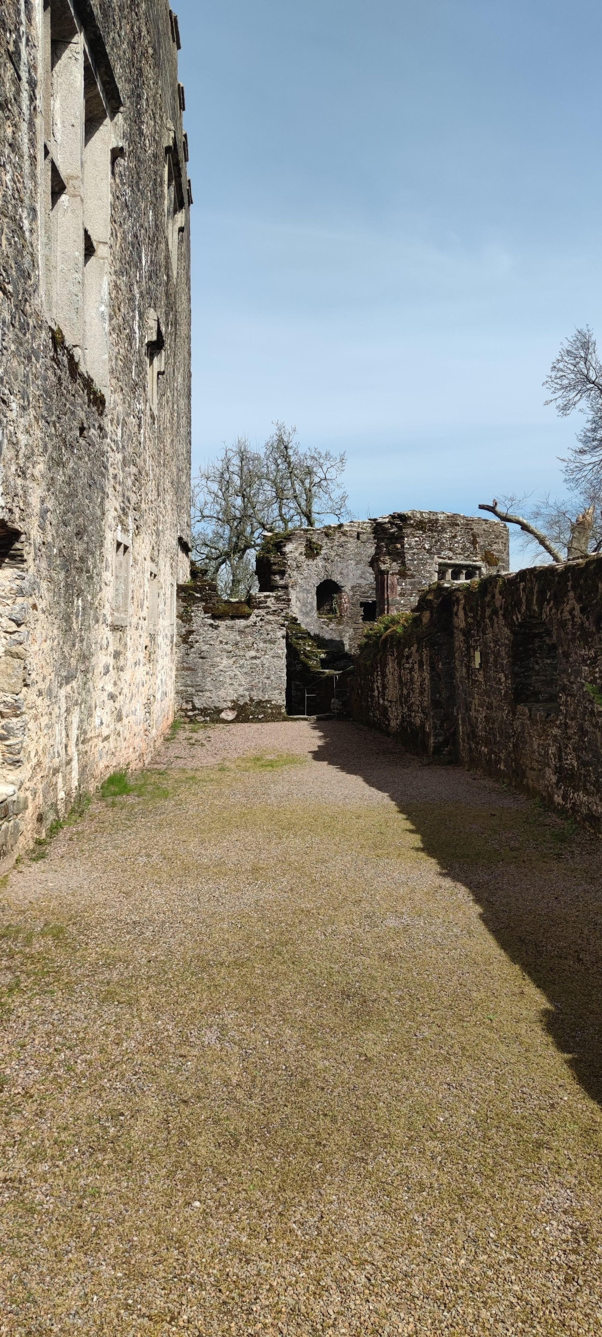 The rampart walk where the White Lady has been seen. Credit: David Phillips