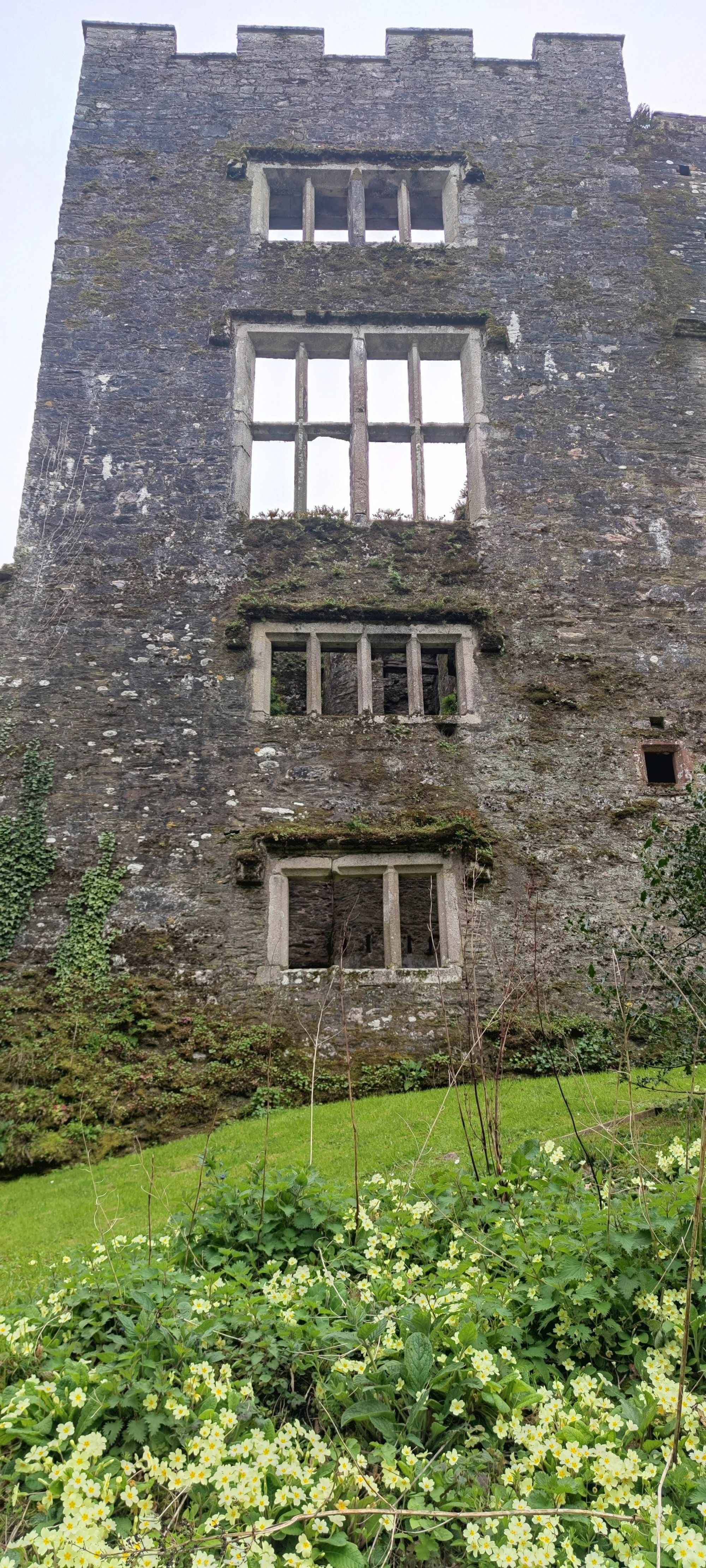 The large window frame where David Phillips once saw a light shining at night. Credit: David Phillips