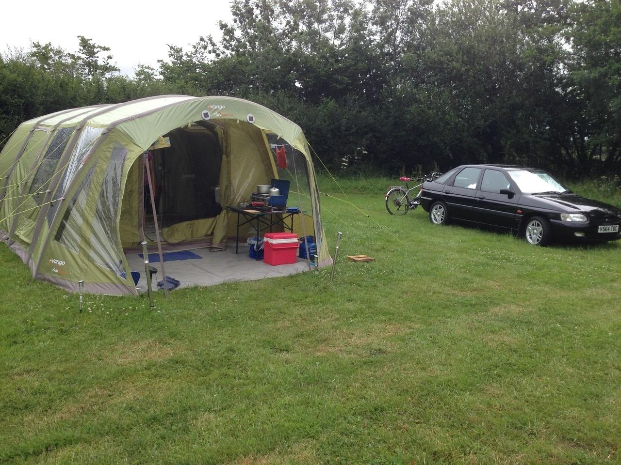 Camping at Teigngrace. Credit: Stephen Coombes